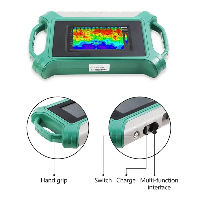 New ADMT-300S-X Single Channel  0-300m Groundwater DetectorAndroid Screen Groundwater Locator Automatic Imaging