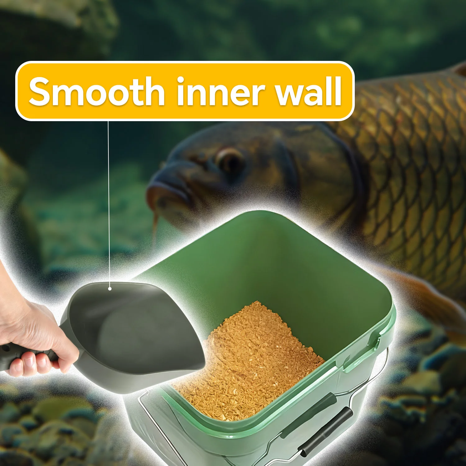 Sougayilang Pala para cebo de carpa – Plástico ABS antiadherente - imagen 3