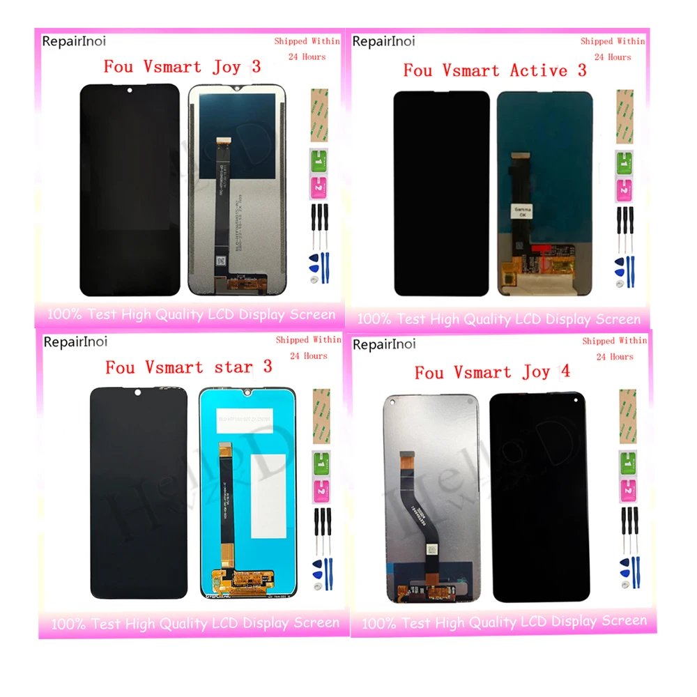 For Vsmart joy3 joy4 star3 Active3 LCD Display Touch Screen Replacement Digitizer Assembly