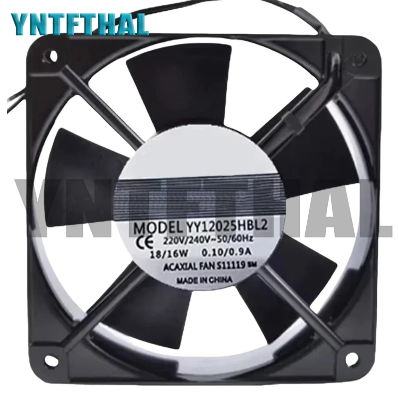 

NEW YY12025HBL2 AC 220V 120*120*25 Double Ball Bearing Cooling Fan