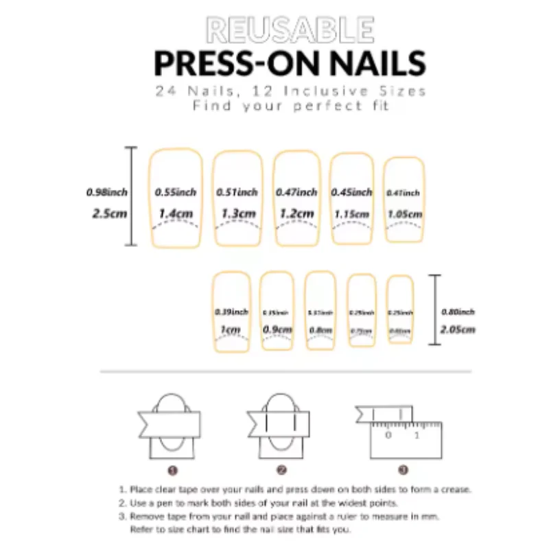 البرق شريط تلطيخ الصحافة على الأظافر وهمية منتصف طول رئيس مربع الأظافر كاذبة الأخضر يمكن ارتداؤها موضة كامل مسمار الفن نصائح