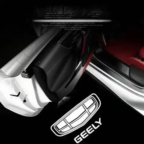 2Pcs LED Car Door Welcome Courtesy Lights Styling For Geely Emgrand EC7 2009-2017 EC715 EC718 Laser Projector Lamps Accessories