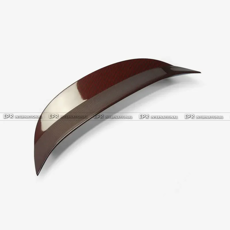 Car-styling For Nissan 370Z AJT3 Style Glossy Red Carbon Fiber Convertible Rear Boot Trunk Wing Auto Accessories Racing Spoiler