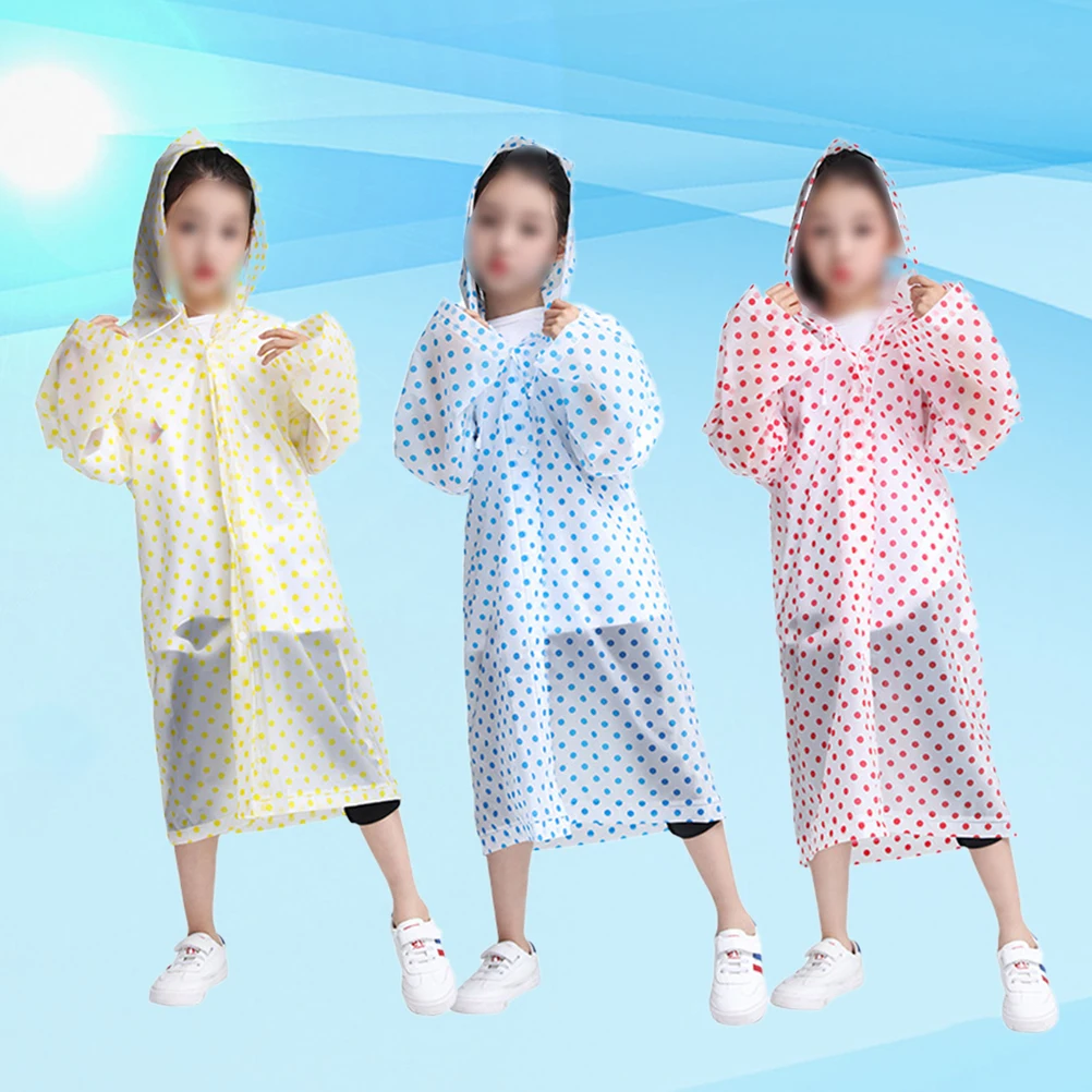 

Durable Kids Waterproof Practical Protective Suit EVA Material Lightweight Rain Cover Portable School Rainwear