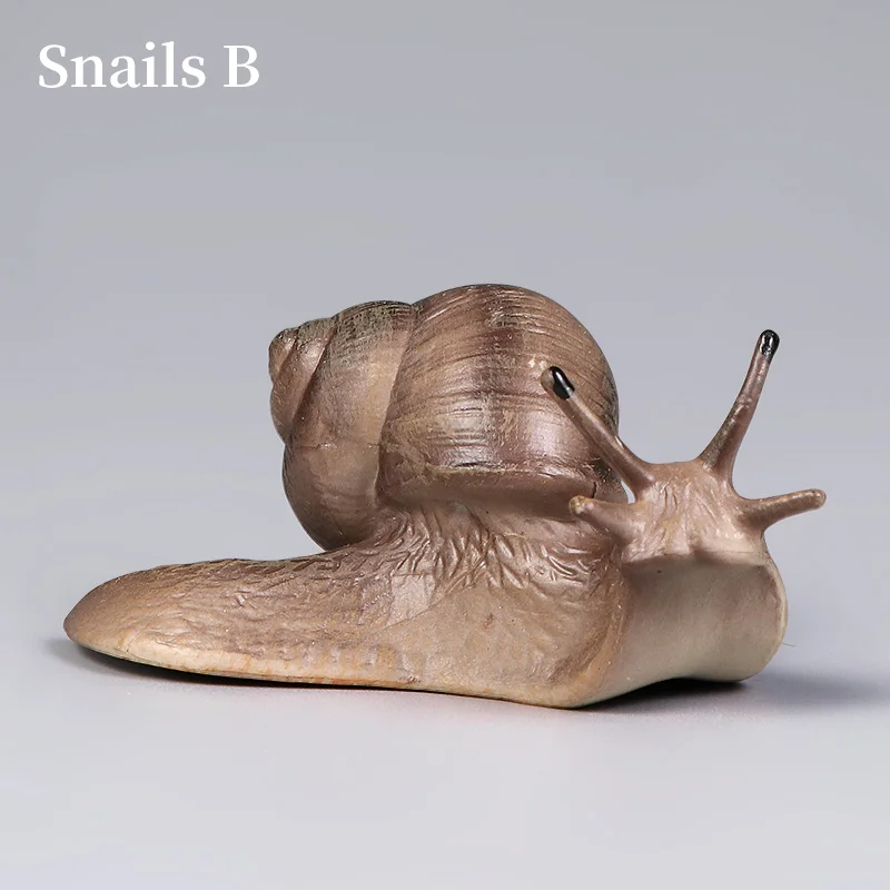 لطيف الحشرات البرية الحيوانات الحلزون نموذج حديقة الديكور البلاستيكية مصغرة ألعاب تعليمية للأطفال #6