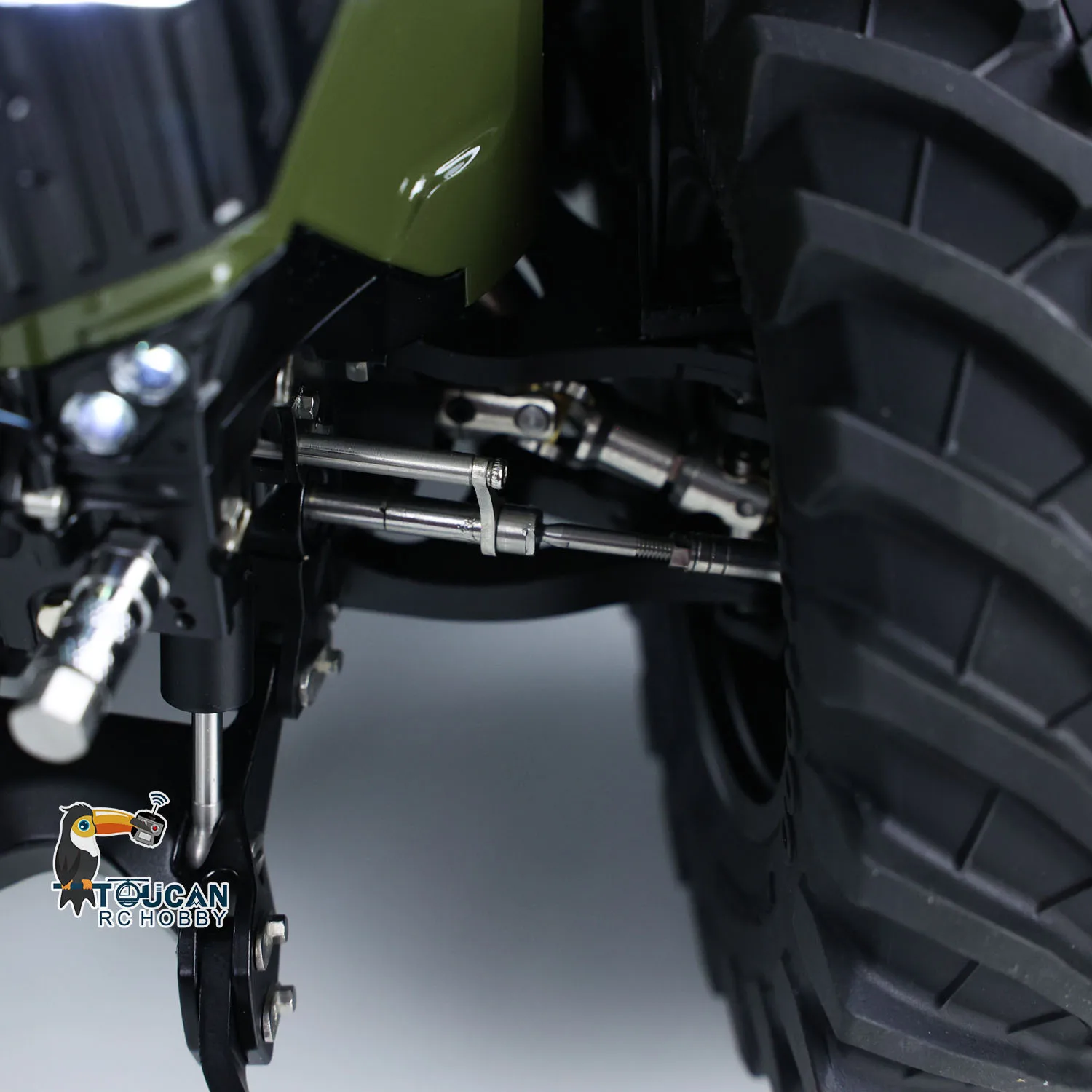 LESU Metalowy Model Ciągnika Hydraulicznego RC 1/14 AOUE 1050 4x4 Zdalnie Sterowany Ciężarówka Rolnicza Podwójne Koła Radio Frsky XE Bateria Dym