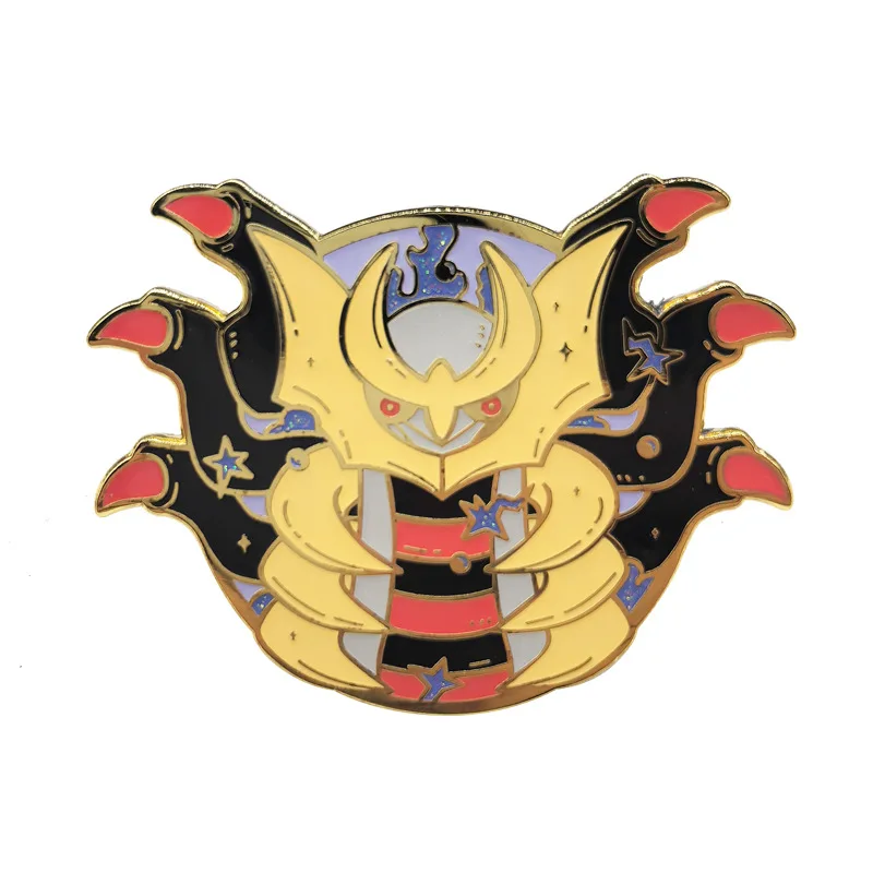 4 سنتيمتر Dialga Giratina Palkia الوحش الصلب المينا دبابيس دبابيس شارة التلبيب دبوس لحقيبة الظهر الملابس والاكسسوارات مجوهرات الأزياء #4