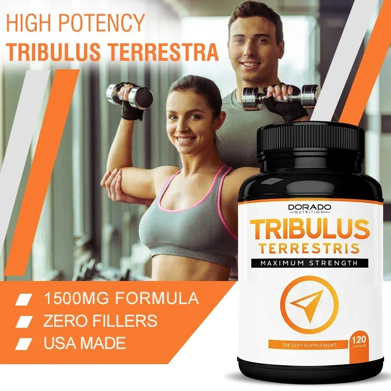 Natural Tribulus Terrestris - 10x Concentrated Extract Equivalent Supports Athletic Performance Gluten-Free, Non-GMO