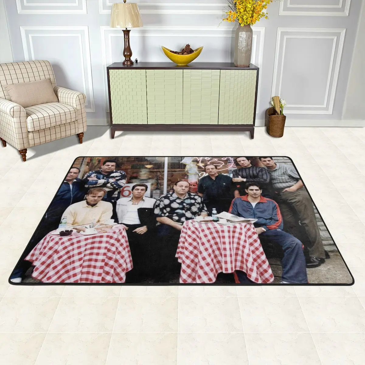 

The Sopranos Movie Poster Carpet Protective Floor Carpets For Bedroom Home Decor Protective Anti-Slip Foot Mat Home Decoration
