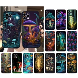 Mushroom Phone Case For iphone 17 Pro Max Air 16 15 14 13 Pro Max 15 16 Pro 15Plus