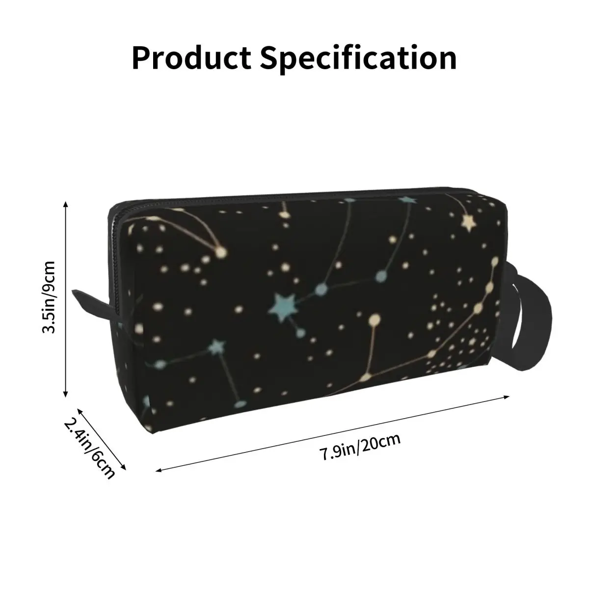Constellation Star Clusters Galaxies Halloween Pencil Case for Studen Pen Box Pencil Bag Stationery Supplies Women Cosmetic Bag