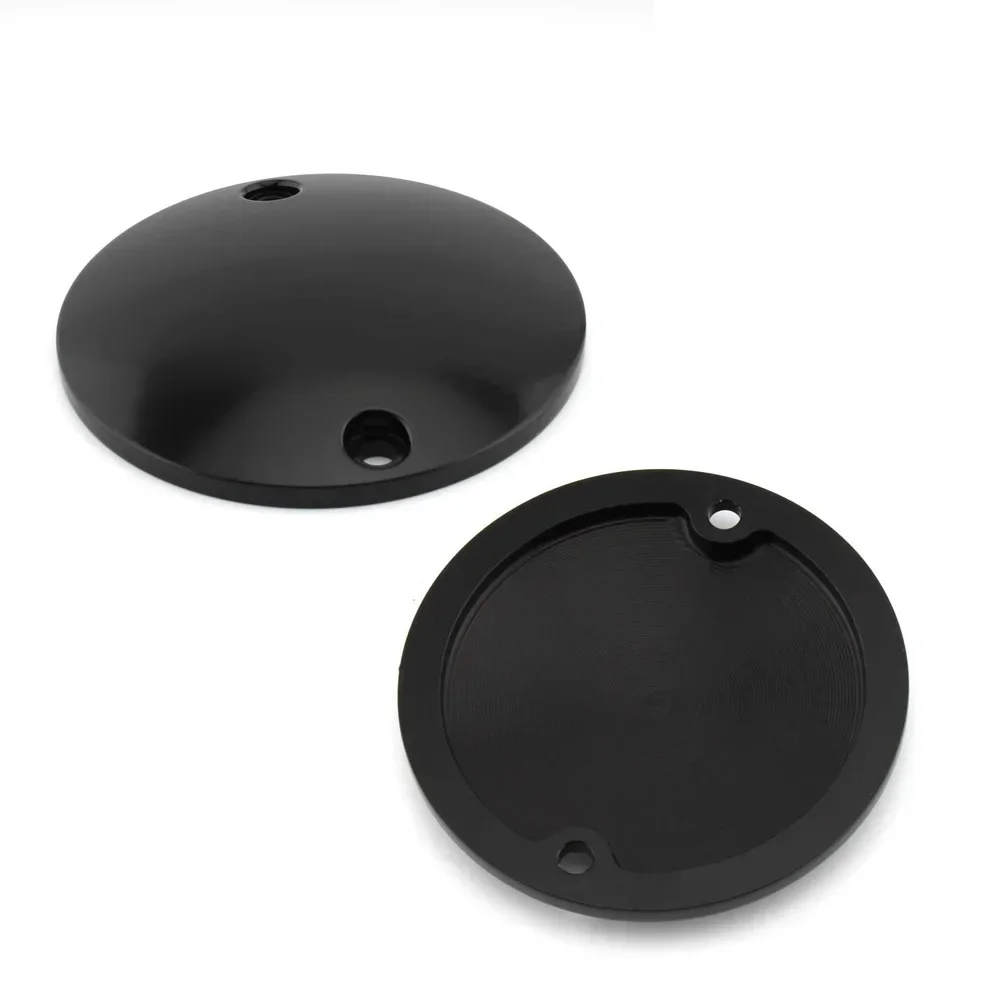 Motorcycle Domed Timer Cover 2 Hole Ignition Timing Points Cover for Harley Davidson Electra Glide Fat Boy Sportster XL 883