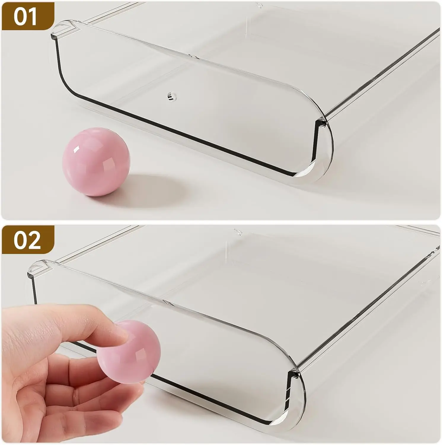 3段引き出し多機能メイクアップオーガナイザー化粧品収納ケース（化粧台、バスルーム、寮、デスク、オフィス用）