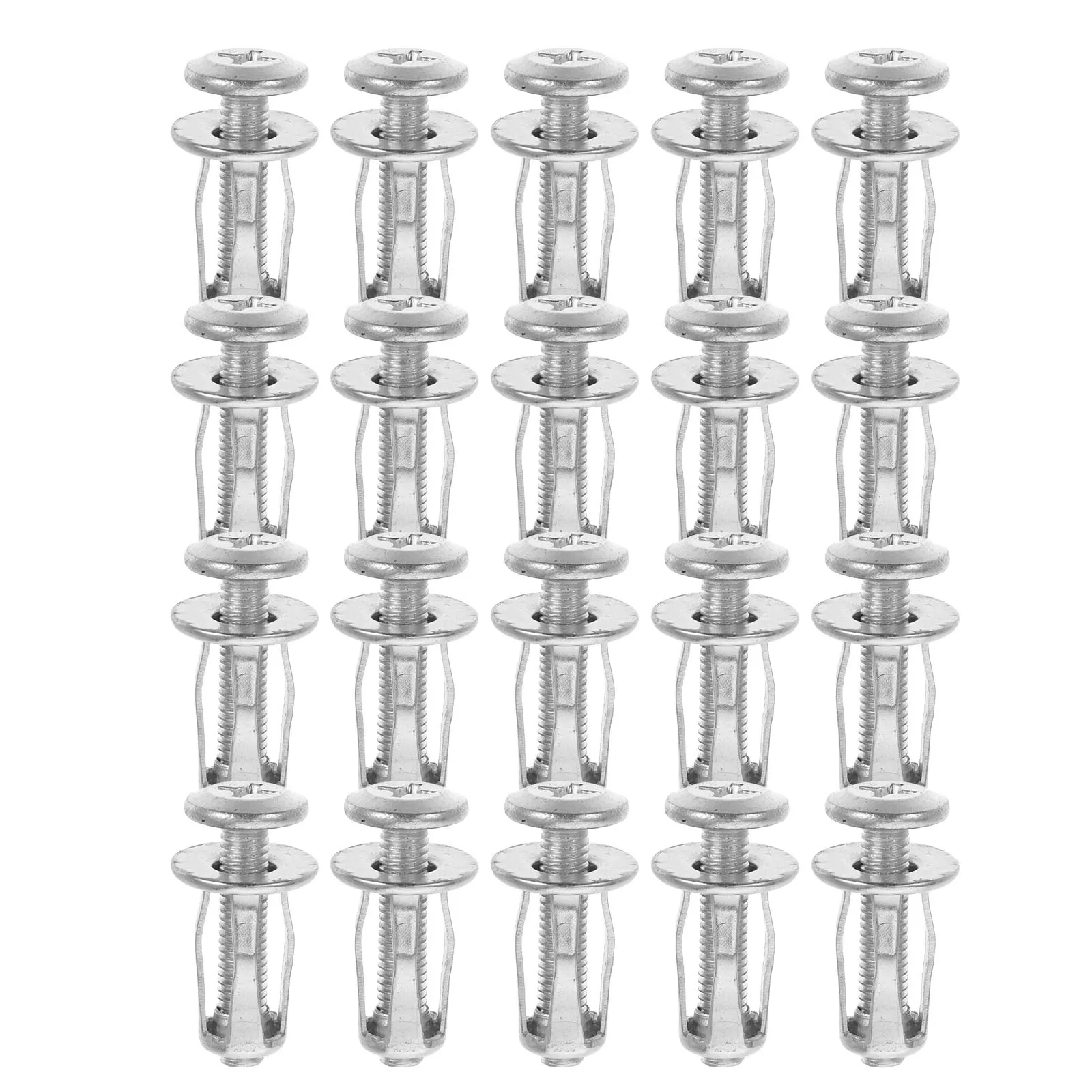 

20pcs Expansion Anchor For Hollow Doors Heavy Duty Metal Wall Anchors Drywall Fixing Screws Threaded Insert Set