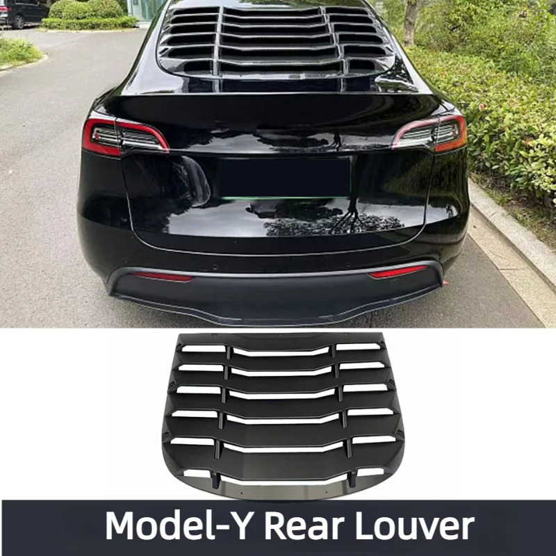 

Suitable For Tesla Model Y Modified Rear Window Blinds Rear Sunshade Decoration Classic Air Vent Design