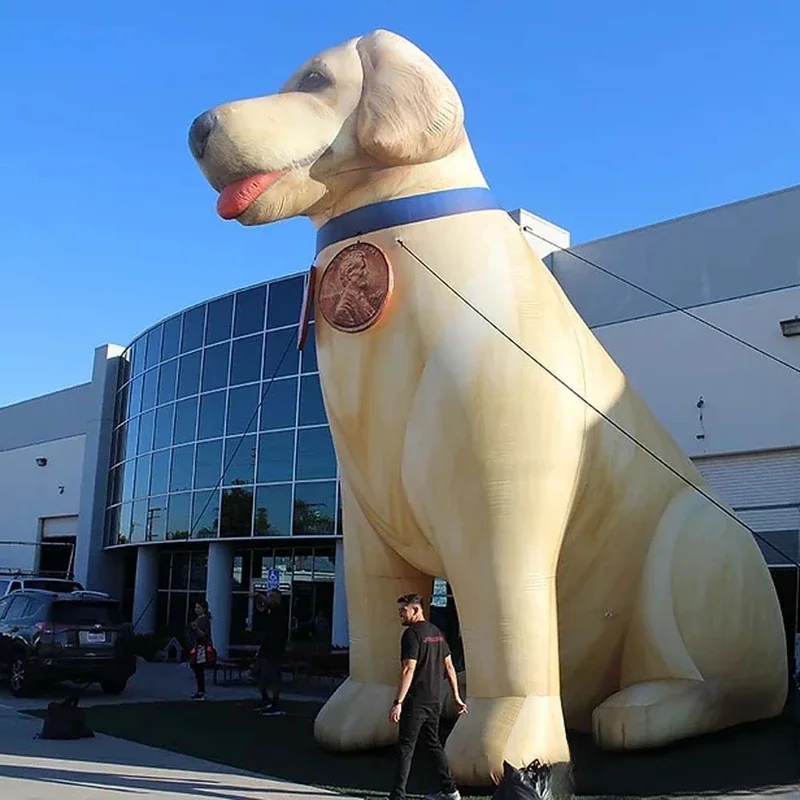 Perro inflable personalizado globo gigante Bulldog Labrador Dachshund pastor alemán Golden Retriever Labrador publicidad al aire libre