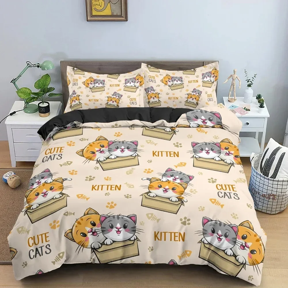3D-geprint nachtbeer beddengoed set dekbedovertrek slaapkamer dekbedovertrekken single twin kingsize dekbedovertrek huishoudtextiel