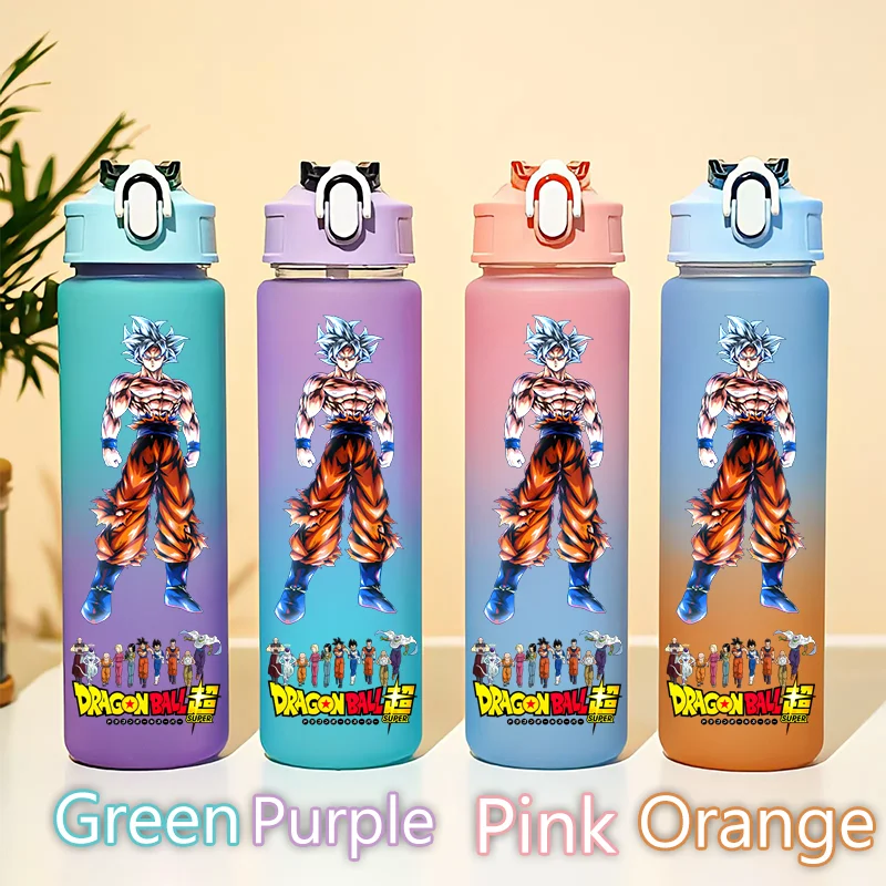 750ML Dragon Ball Super Hero Tazza di Acqua Kakarotto Gourde Vegeta IV Son Gohan Goten Bottiglia Gradiente Studente Adulto Bere Tazza Regalo