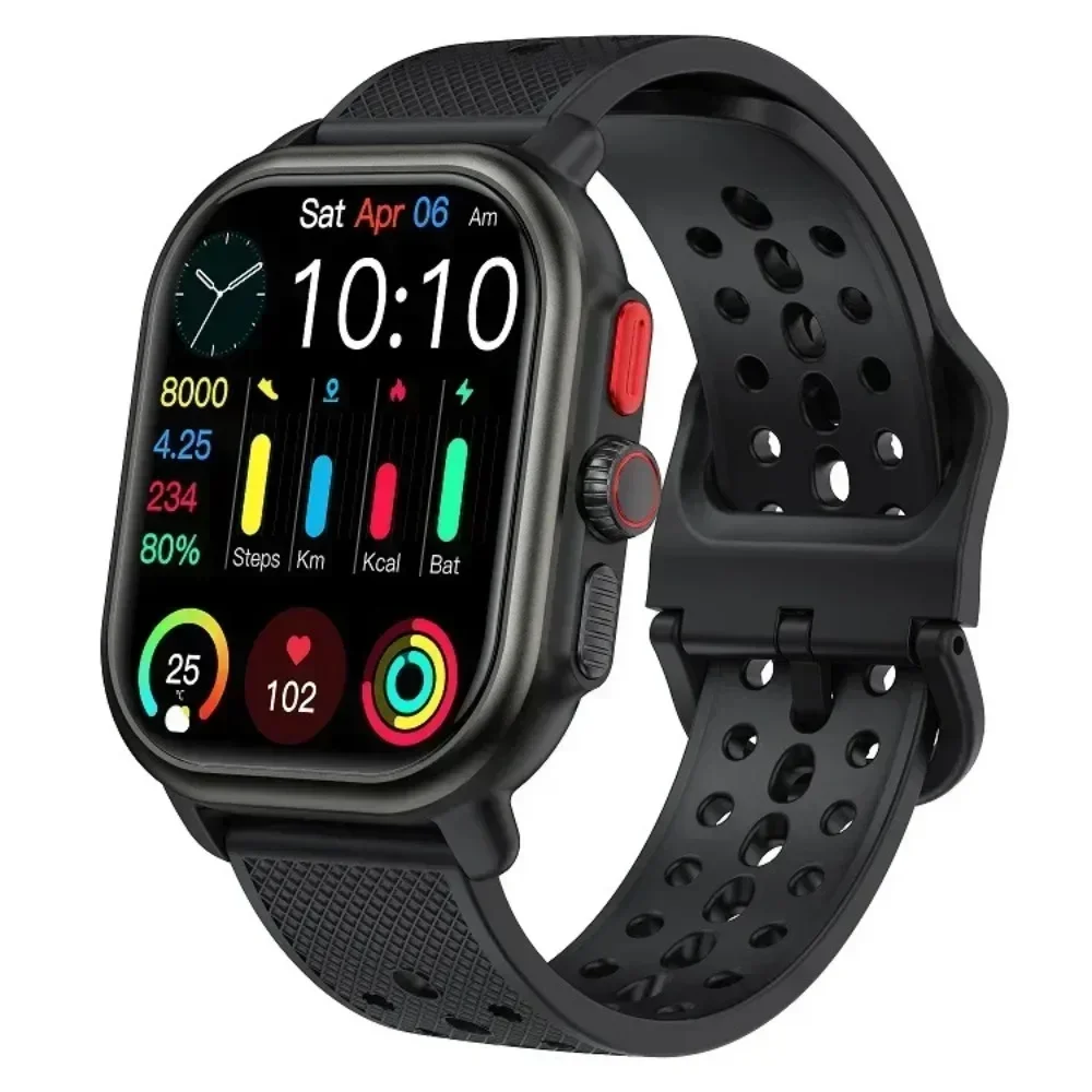 

New P106 sports smartwatch 2.06 ultra-clear AMOLED large-screen Bluetooth call watch, multiple sports modes GPS + motion track