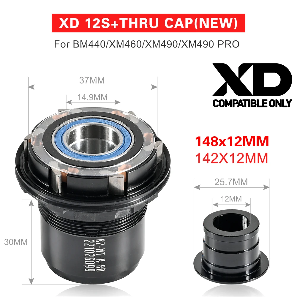 Koozer 11S 12S Freehub XM490 BM440 PRO MTB Conversores de cubos de