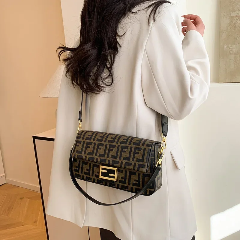 

2025 New Classic Presbyard Bag Canvas Bag Women's Luxury Casual All-in-one Personality Single Shoulder Crossbody Bag Retro Bag