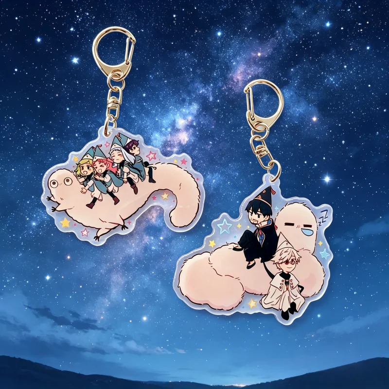Witch Hat Atelier Coco Tetia Richeh Agott Olruggio Qifrey Brushbuddy Q Version Exquisite Acrylic Keychain Cute Pendant For Fans