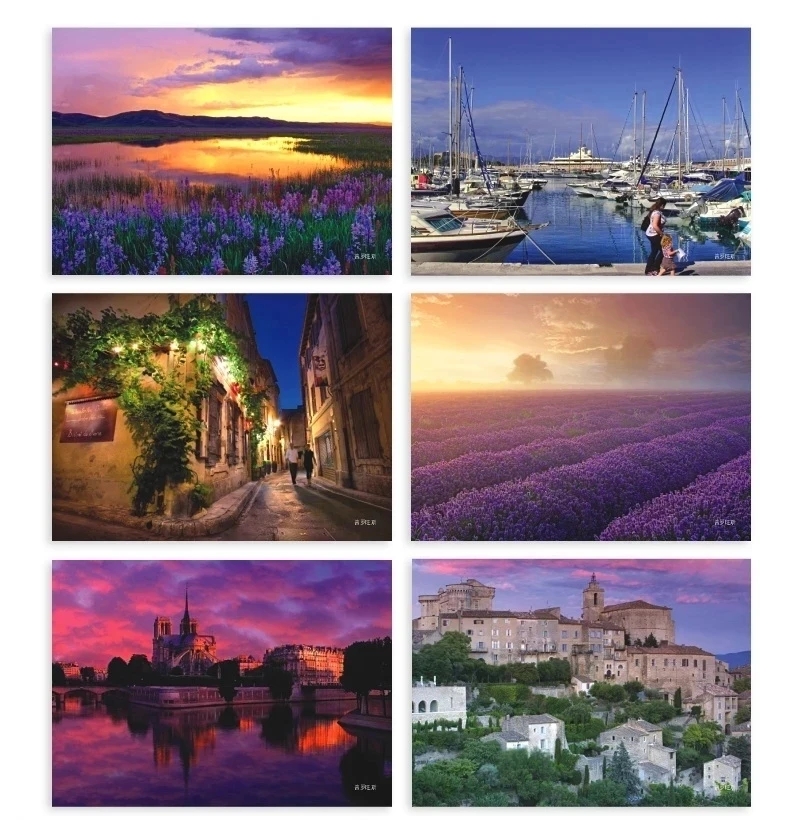 30 Sheets/Set Take A Trip To Provence Postcard Greeting Card Birthday Letter Gift Card Message Card