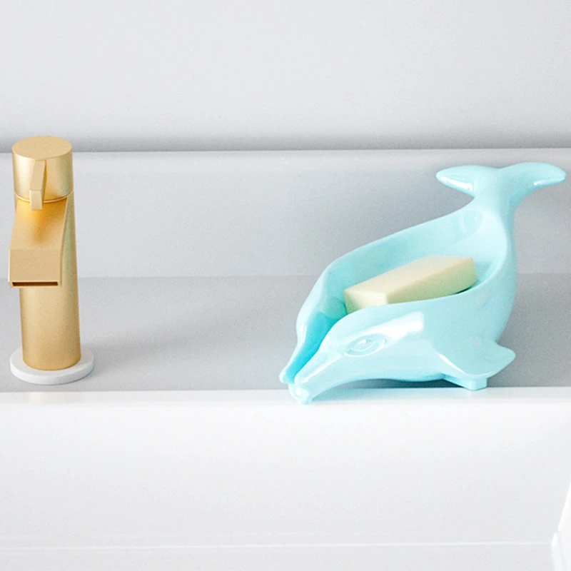 Three-Dimensional Dolphin Drain Soap Box Ornament Storage Silicone Mold DIY Crystal Epoxy Resin Mold