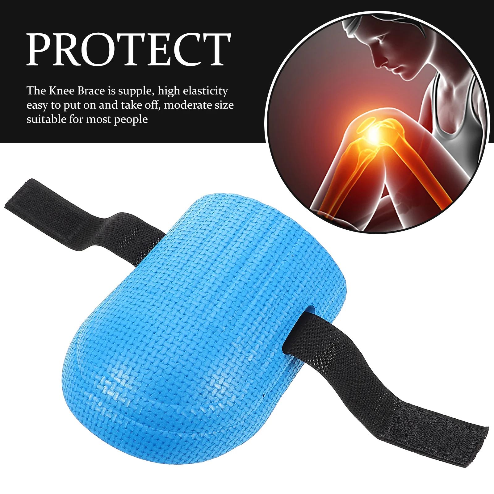 

Eva Knee Pad Yoga Protective Cushion Soft Foam Adjustable Straps for Fitness Exercise Gardening Cleaning Pads Yoga