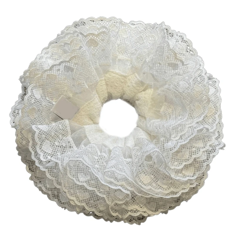 Soft And Practical Lace Hair Tie Oversized Scrunchies French Hair Rope Enhances Any Outfit From Casual To Party Dropship