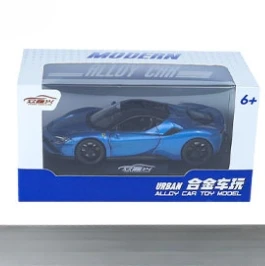 1:32 Ferrari SF90 Supercar High Simulation Diecast Metal Alloy Model Car Sound Light Pull Back Collection Toy Gifts