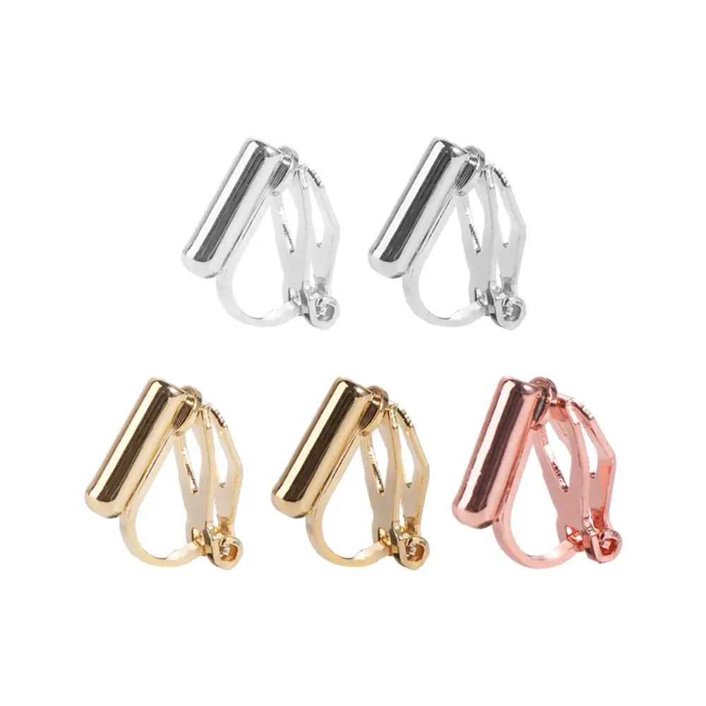 Painless Clip-on Earring Converters Hole-free No Piercing DIY Invisible Ear Cuff Silver Ear Clip Ear Clip Converter Women