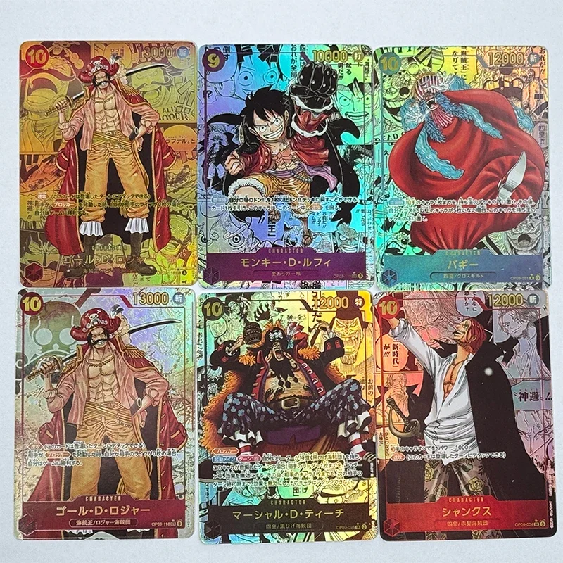 ONE PIECE Postacie z Anime Nami Nico Robin Roronoa Zoro Opcg DIY Domowa karta kolekcjonerska Świąteczny prezent urodzinowy Gra Zabawki