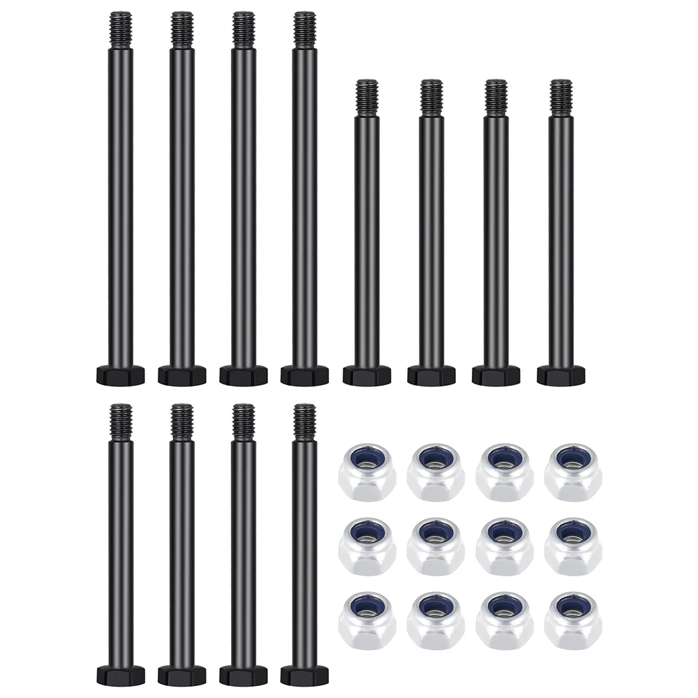 AXSPEED 12Pcs/Set Steel Hinge-pin Kit for T-raxxas 1/16 Mini Maxx 2S RC Car Upgrade Parts Accessories