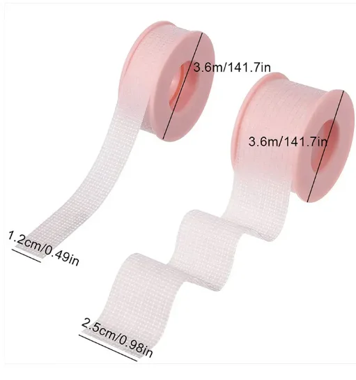 Breathable Medical Pink White Silicone Gel Lash Sensitive Tape For Eyelash Extension