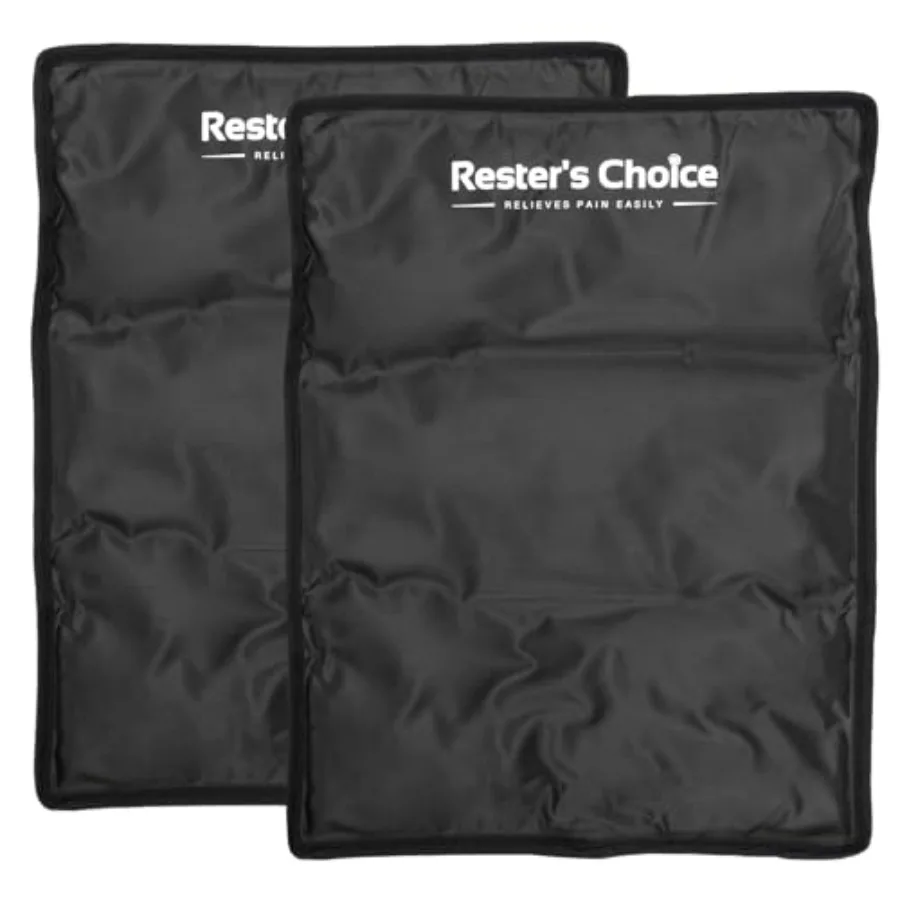 

2 Pack Large Ice Packs for Injuries 11" x 14.5" Hot and Cold Pack Reusable Gel Pack, Durable Construction, and Flexible When Fr