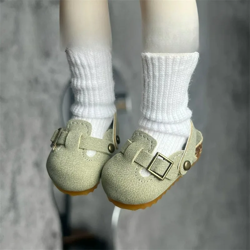 1/4 1/6 Maßstab Mehrfarbige Kunst-Retro-Halbwickel-Muleschuhe, Freizeitschuhe für BJD-Puppen und Actionfiguren zur Dekoration – Detail 6
