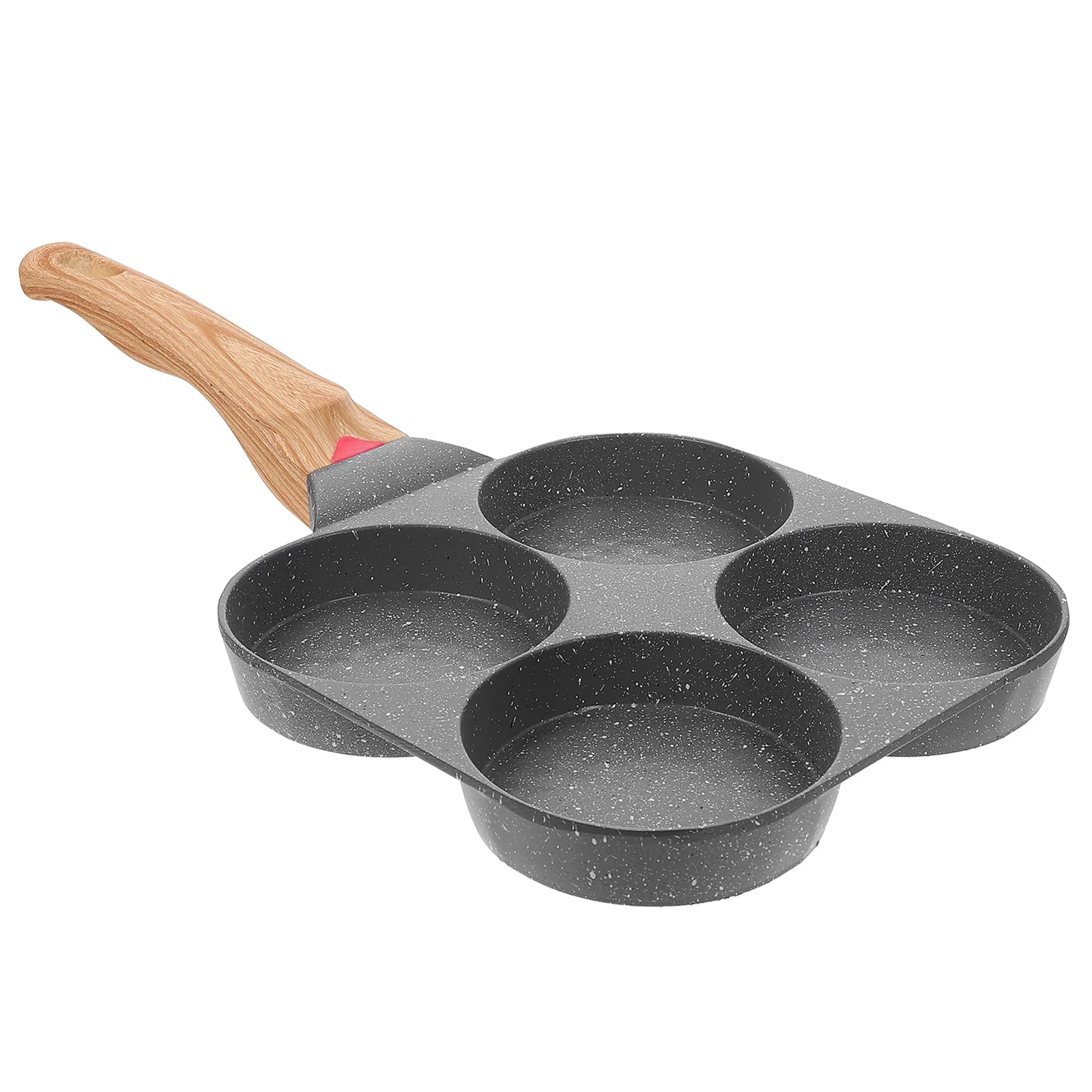 

Four Hole Burger Pan 4-Cup Egg Frying Non-stick Cooker Nonstick Saucepan Cups Multifunction Multifunctional