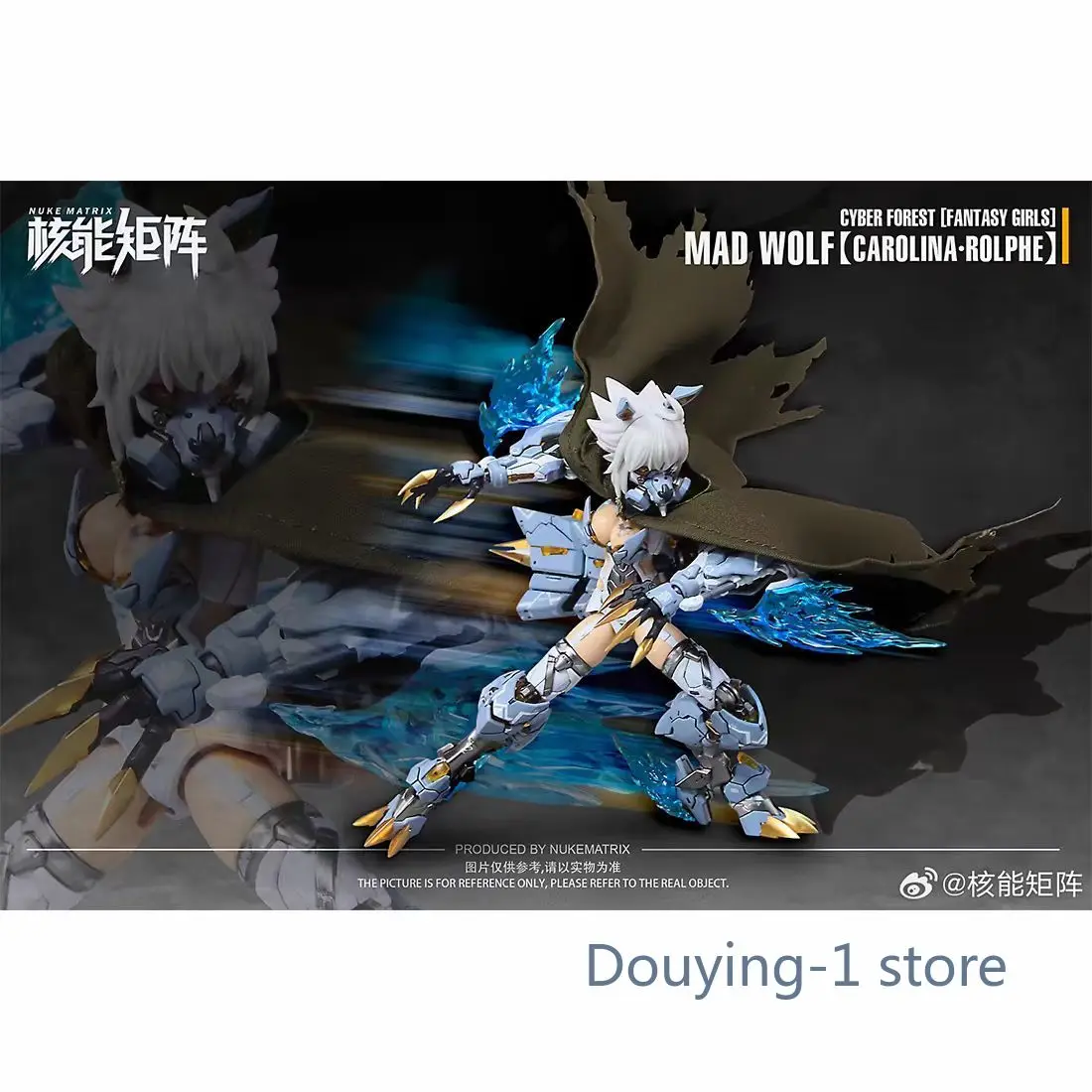 

In Stock Nuke Matrix Cyber Forest Fantasy Girl MAD Wolf Carolina Rolf Mobile Suit Toy Models Collection Gift Mechanical assembly