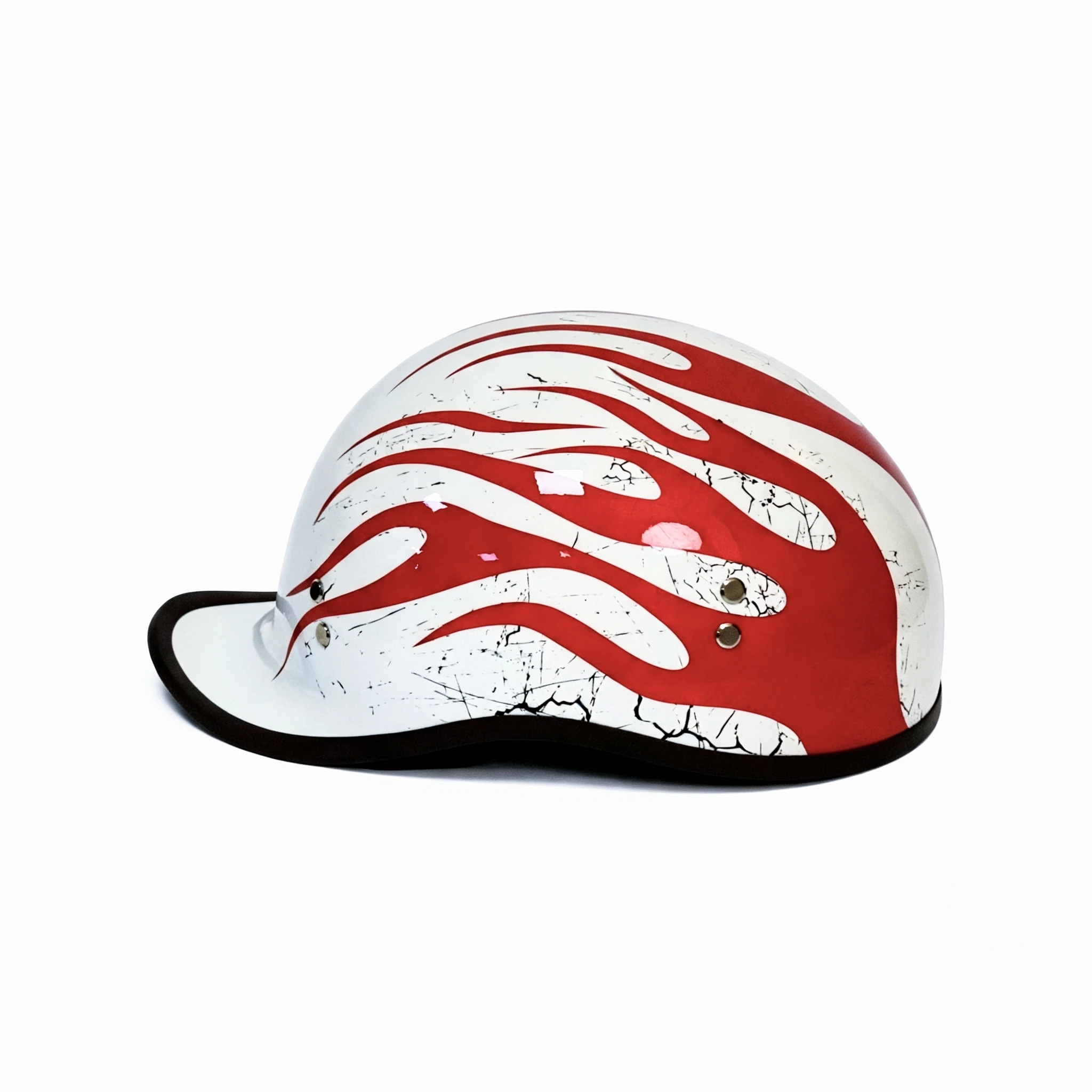 Summer retro motorcycle helmet Harley cruise pedal riding electric cars for men and women commuting light little upturned helmet
