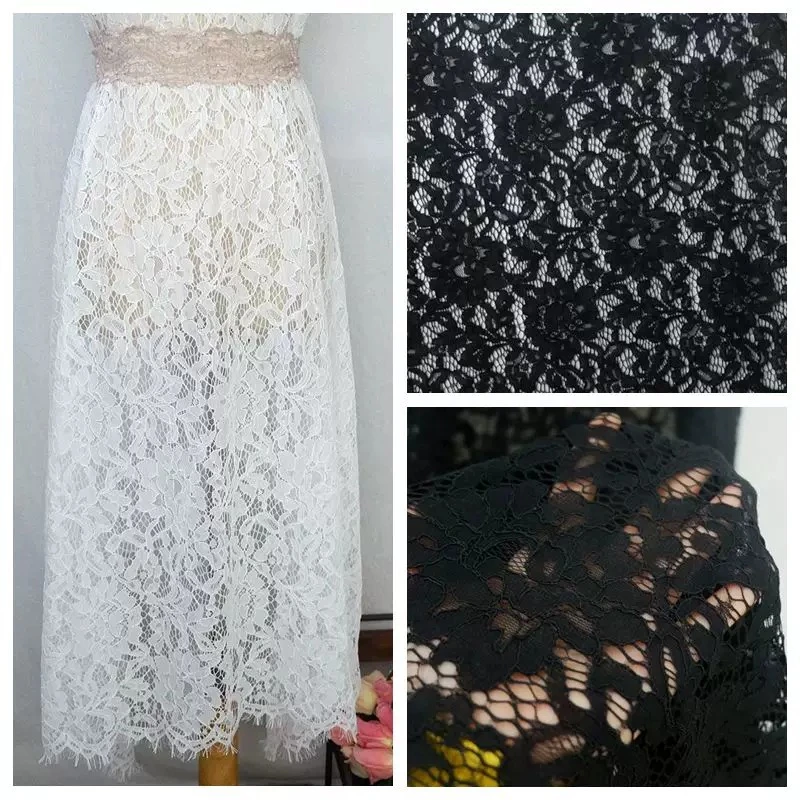 

3meter*150cm Heavyweight Nylon Lace Fabric for Dress Gown Bridal Veil Shawl Scarf Home Textile Decor Fabrics Sewing Supplies