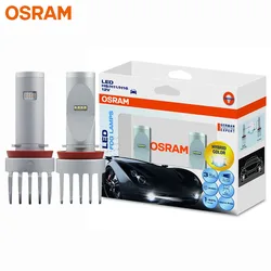 OSRAM LED Fog Lamps H8 H11 H16 65219CW 12V 10W 6000K Cool White Ice Blue LEDriving Kit Set Car LED Lamps More Bright Long Life