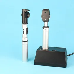 Direct Ophthalmoscope Retinoscope Combination Set With Aluminium Carry Case Ophthalmic Rechargeable New Optical YZ11D+YZ24B