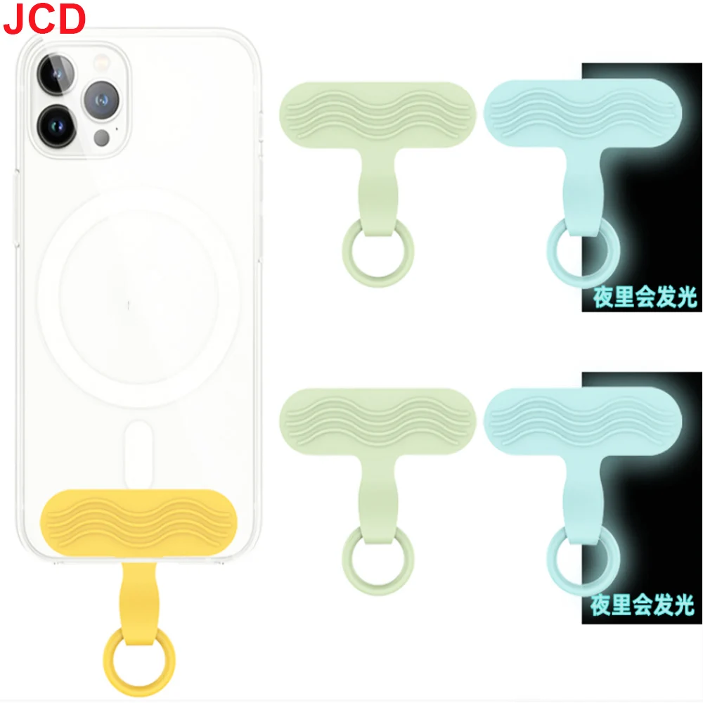 JDC 5 قطعة جراب هاتف من السيليكون حبل معلق معصمه المفاتيح سلسلة هواتف طوقا قطعة معلقة ثابتة انفصال الهاتف الخلفي ملصق #5