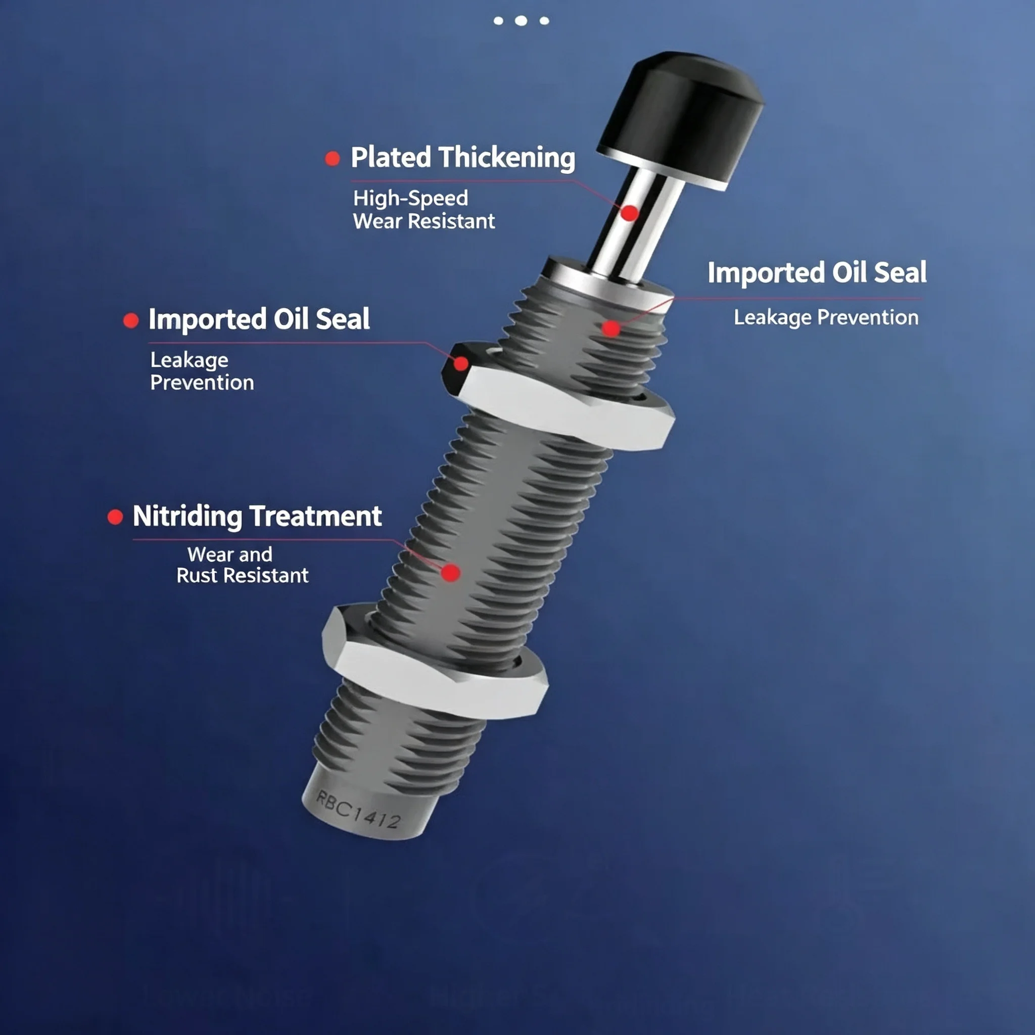Oil Pressure Shock Absorber, Hydraulic Damping Damper RB/RBC0806/1210/2015 Robotic Arm Parts