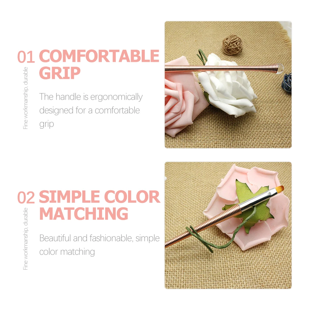 

3 Pcs Nail Pen Brush Drawing Painting Art Brushes Nails Aluminum Alloy Accessories Tool