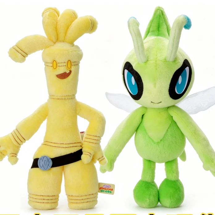

Pokémon Celebi and Gholdengo Plush Doll Collectible Souvenir Holiday Gift