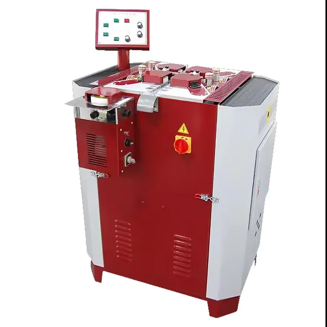 New Condition Core Motor Component Automatic 4-Wheel Double Side Edge Grinding Machinery for Leather Belts Manufacturing