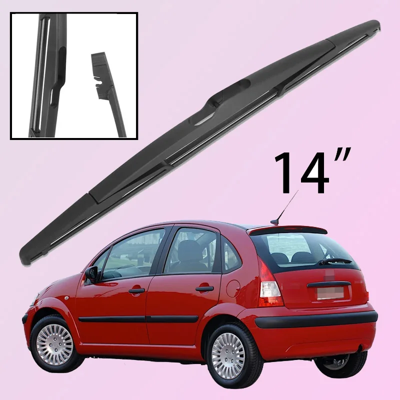 

For Citroen C3 MK1 2002-2009 Car Accessories 14" Rear Windshield Windscreen Washer Wiper Blade