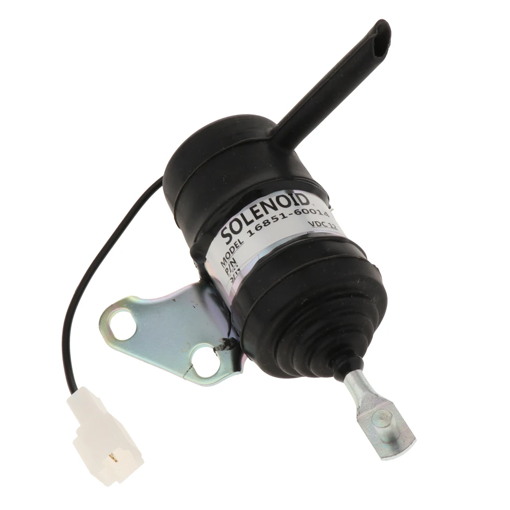 Electric Shut Off Solenoid Valve 16851-60014 Alloy Engine Part for Kubota Mower Tractor Excavator RTV900